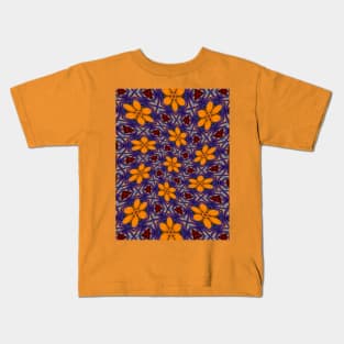 Glass Flower Pattern Kids T-Shirt